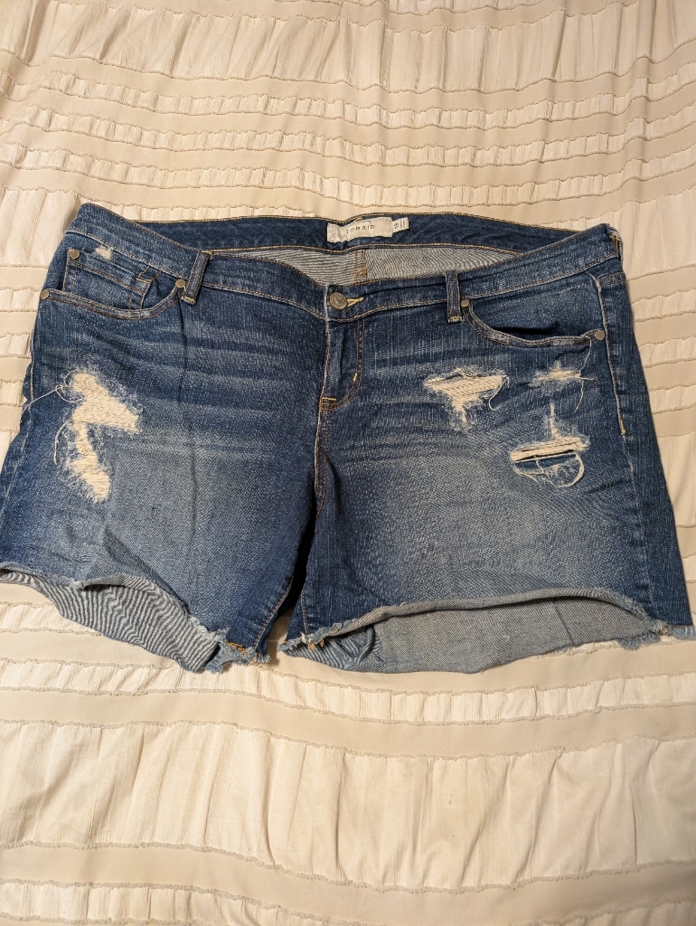 torrid Dark Blue Denim Jeans with Contrast Stitching
